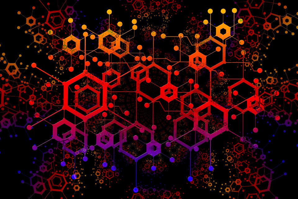 Purple Pattern Fractal Art Graphic Design