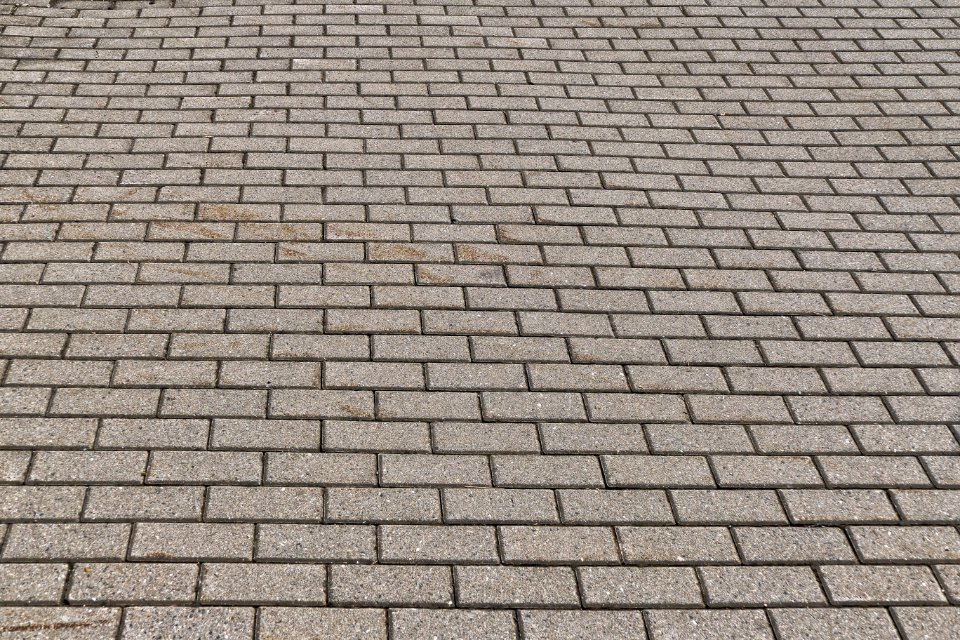 Cobblestone Brickwork Road Surface Roof photo
