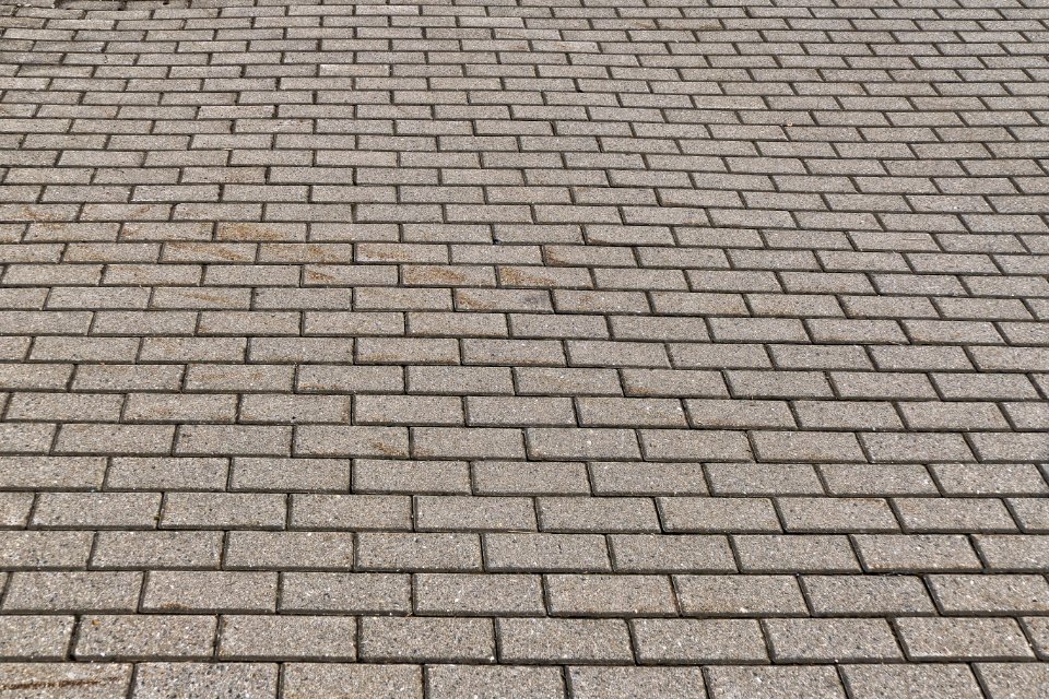 Cobblestone Brickwork Road Surface Roof