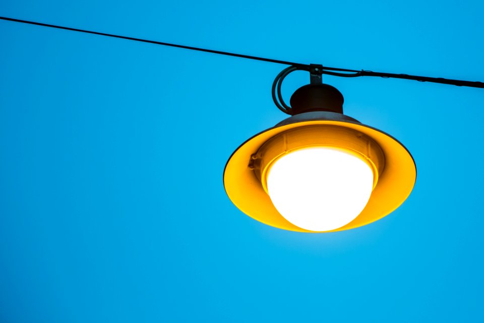 Yellow And Black Light Fixture