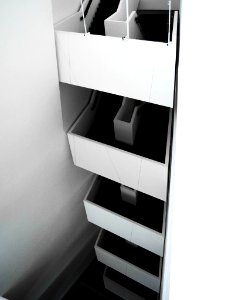 White Concrete Staircase