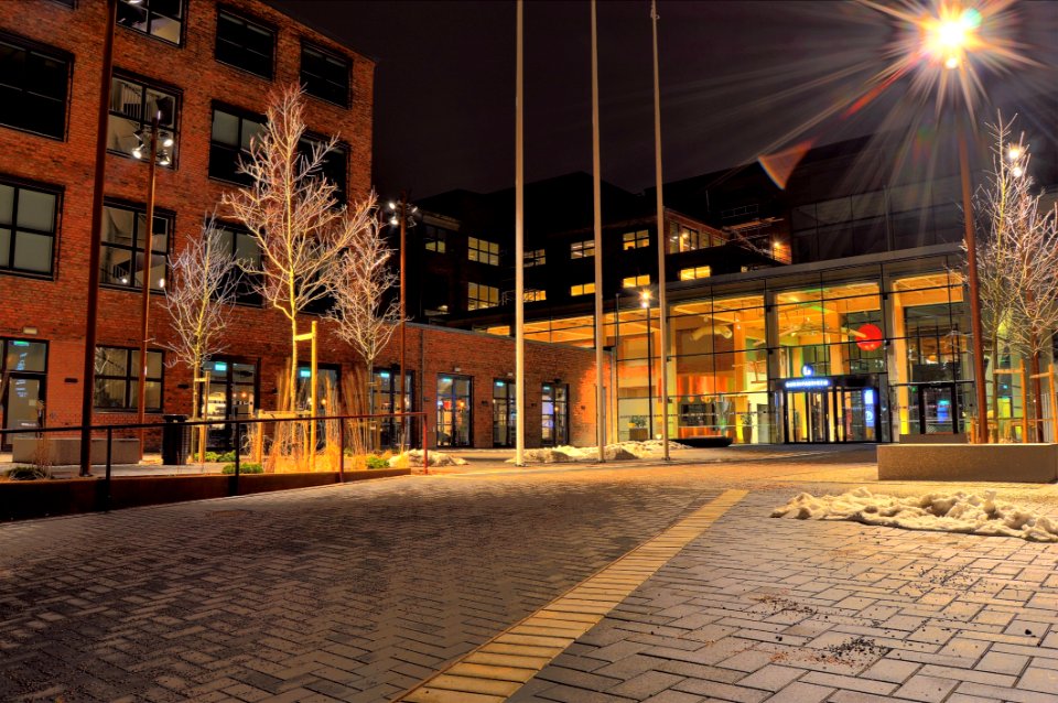 Street Light Near Building photo