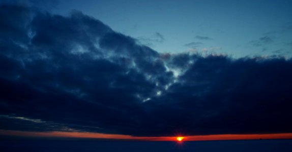 Silhouette Photo Of Sunset View photo