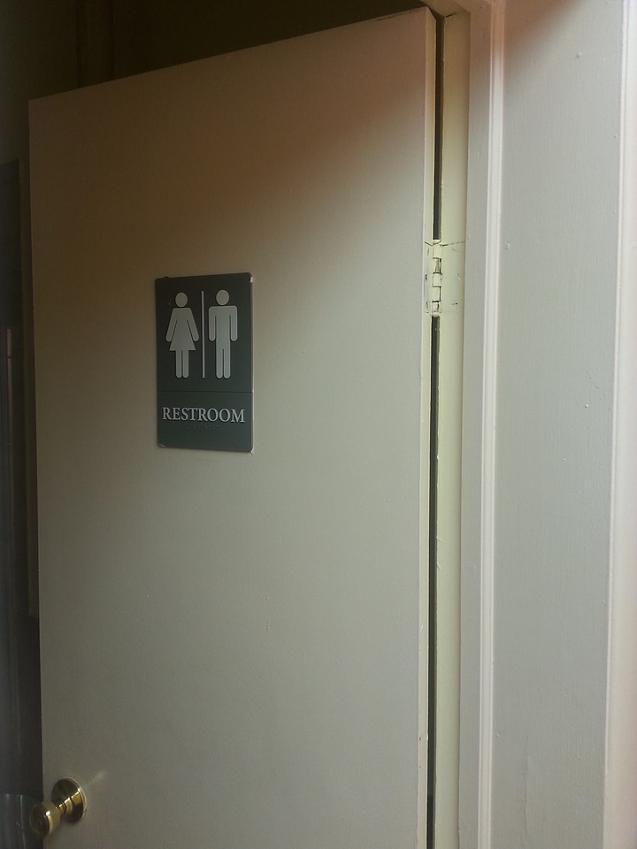 Door restroom hygiene