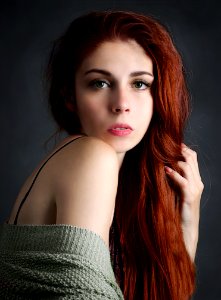 Beauty Human Hair Color Model Eyebrow photo