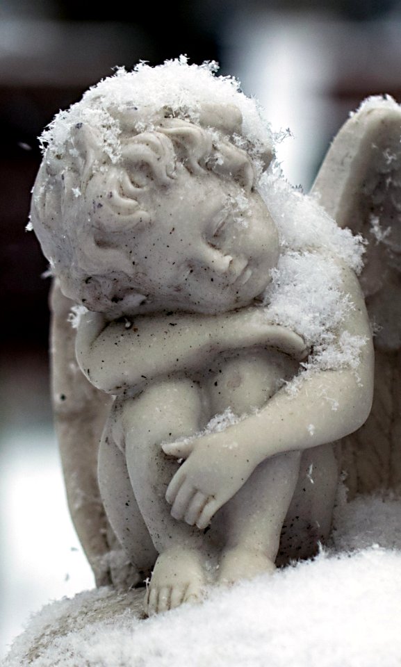 Snow Freezing Sculpture Winter