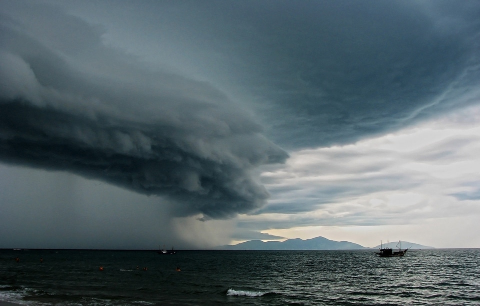 Clouds rain hoi town