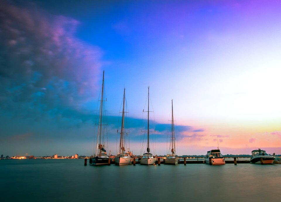 Sky Calm Horizon Sea