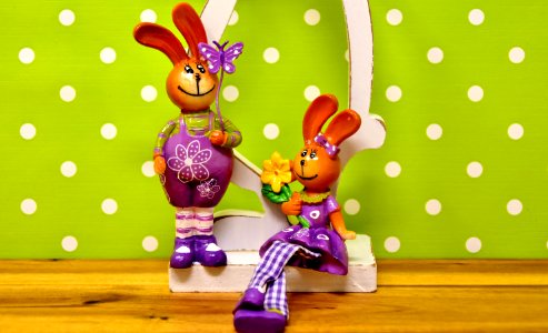 Purple Toy Figurine Giraffe photo