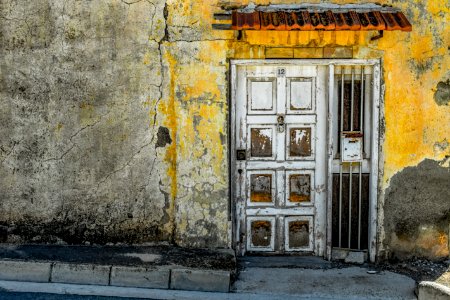 Yellow Wall Door Window