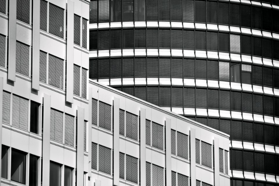 Building Metropolitan Area Black And White Urban Area photo