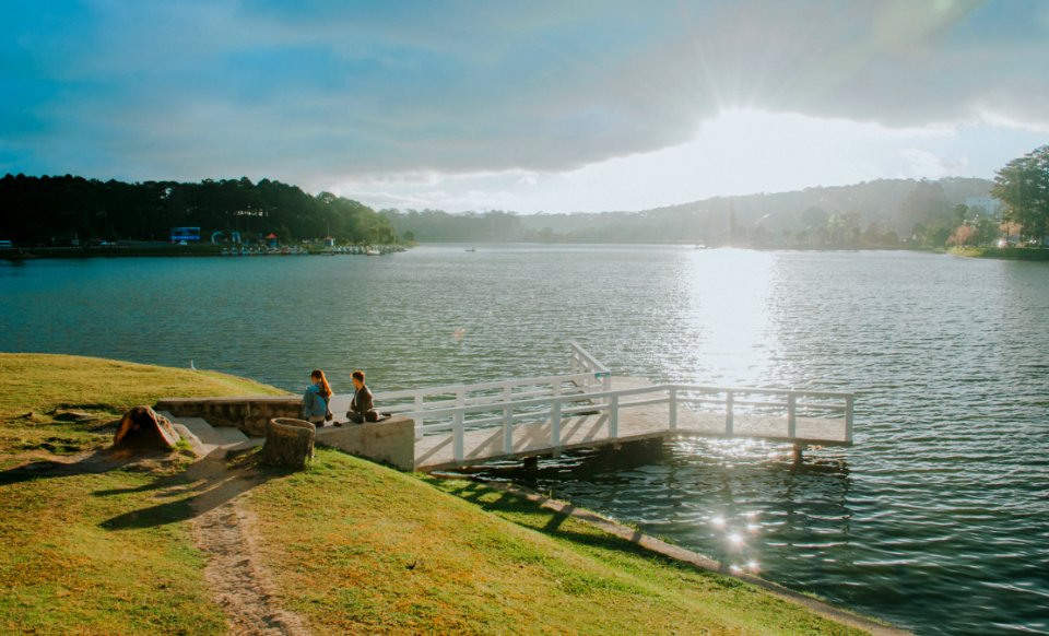 Two Person In A Dock