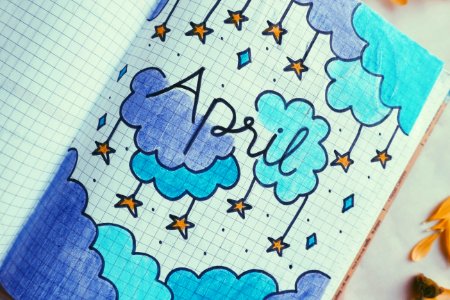 White Blue And Purple Stars Illustration