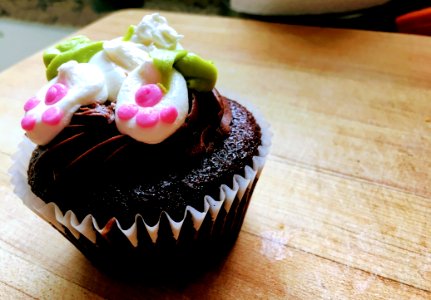 Close-up Photography Of Chocolate Cupcake photo