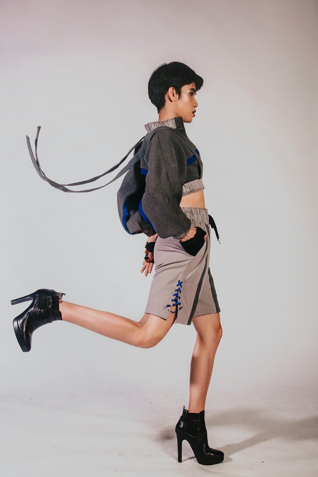 Man In Black And Grey Jacket And Shorts