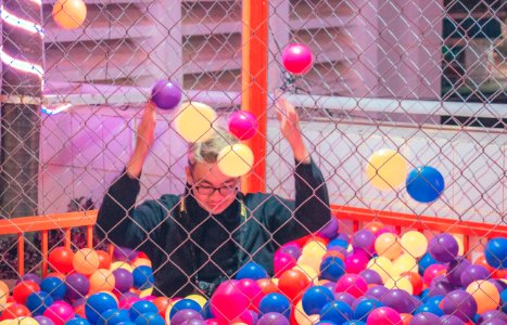 Man In Ball Pit