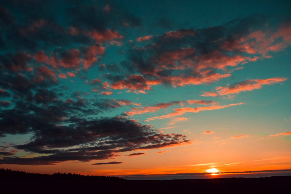 Blue And Orange Skies