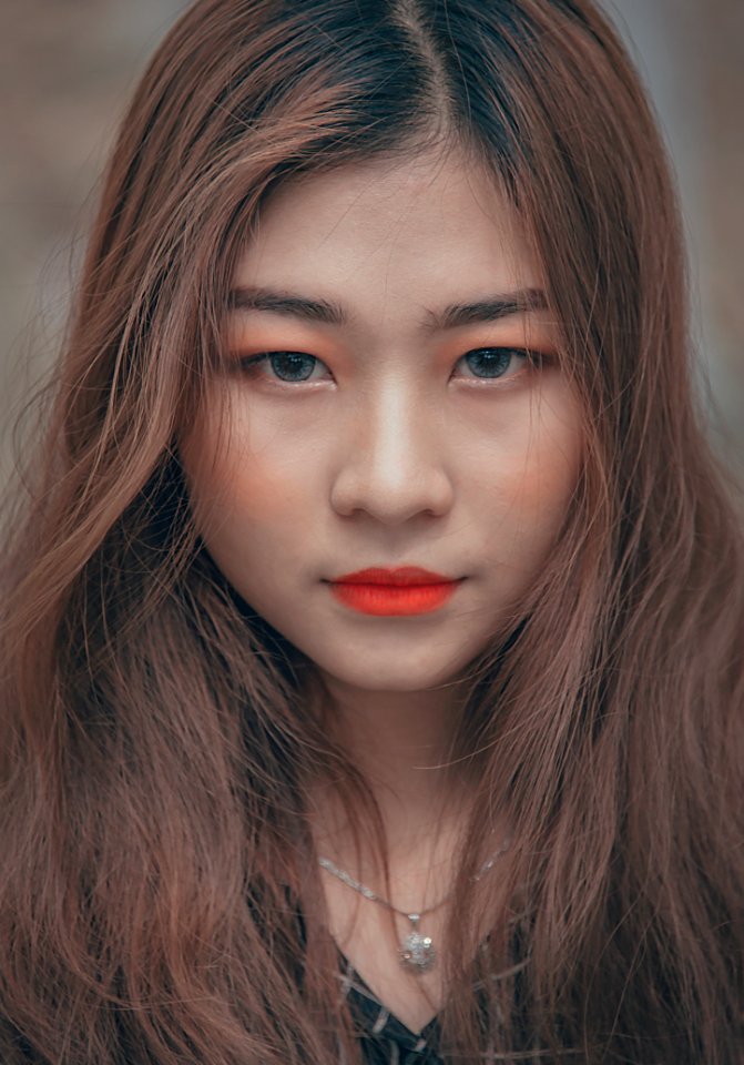 Closeup Photo Of Woman In Red Lips