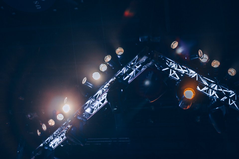 Turned On Stage Lights