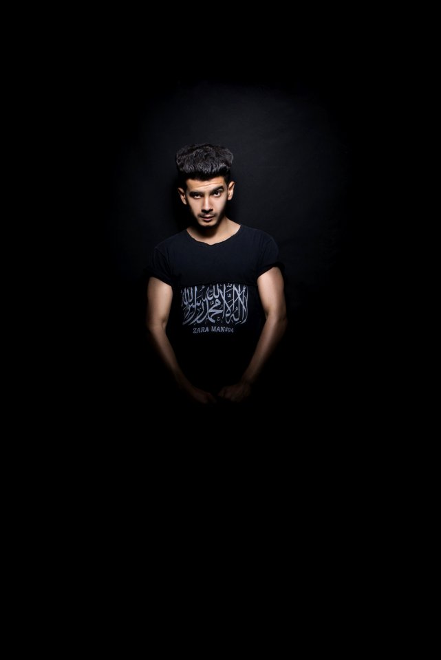 Man Wearing Black Shirt Standing