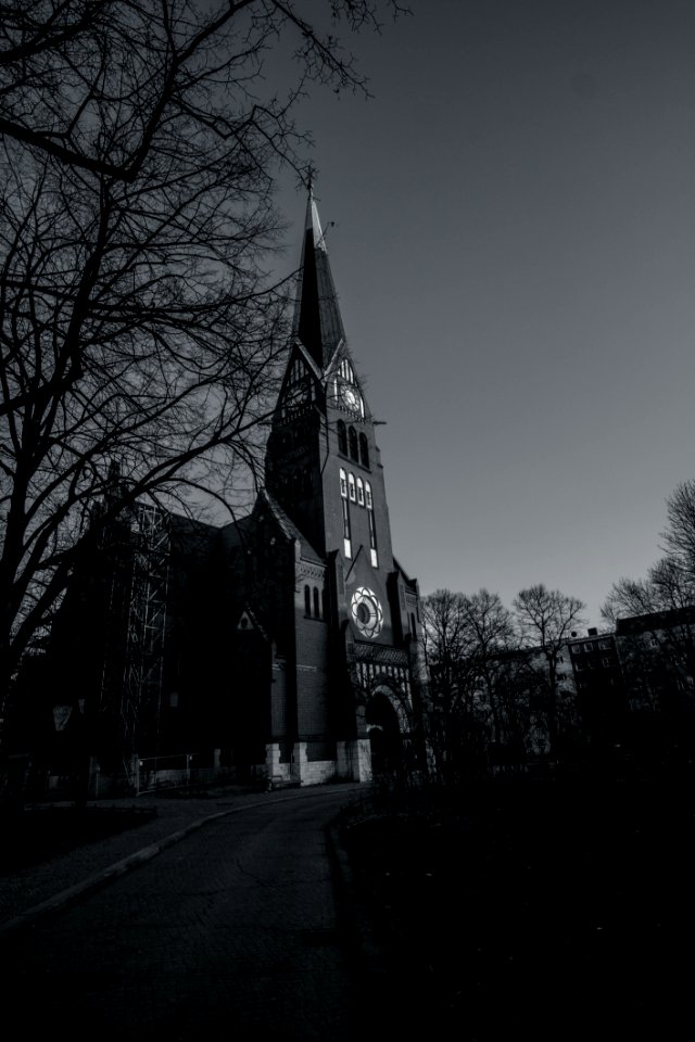 Grayscale Photography Of Cathedral photo