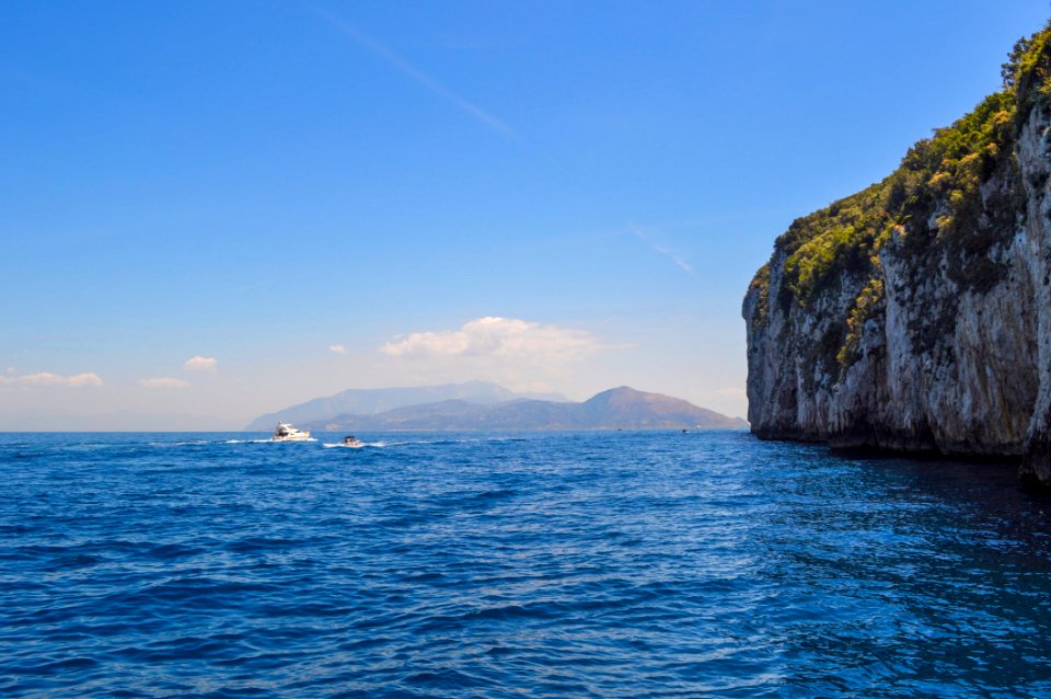 Islet With Background Of Mountain