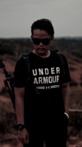 Black Under Armour Crew-neck T-shirt photo