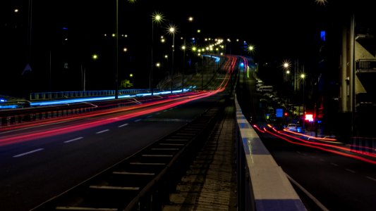 Time Lapse Photo Of Road With Cars Passing