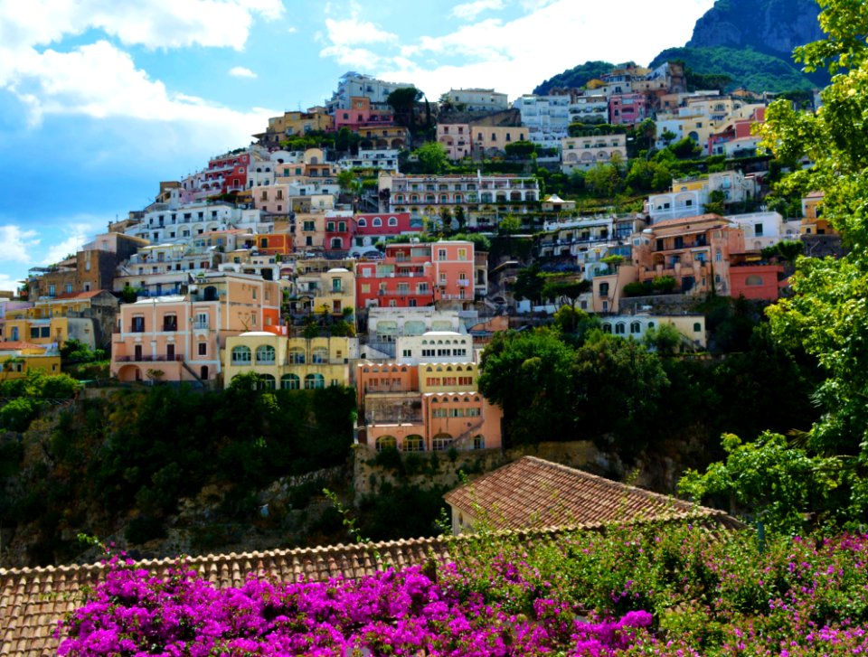 Concrete Houses Near The Mountain