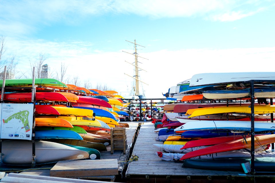 Paddle Boats On Boat Truck