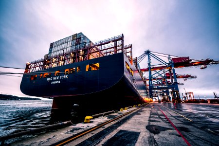Black Sail Ship On Body Of Water
