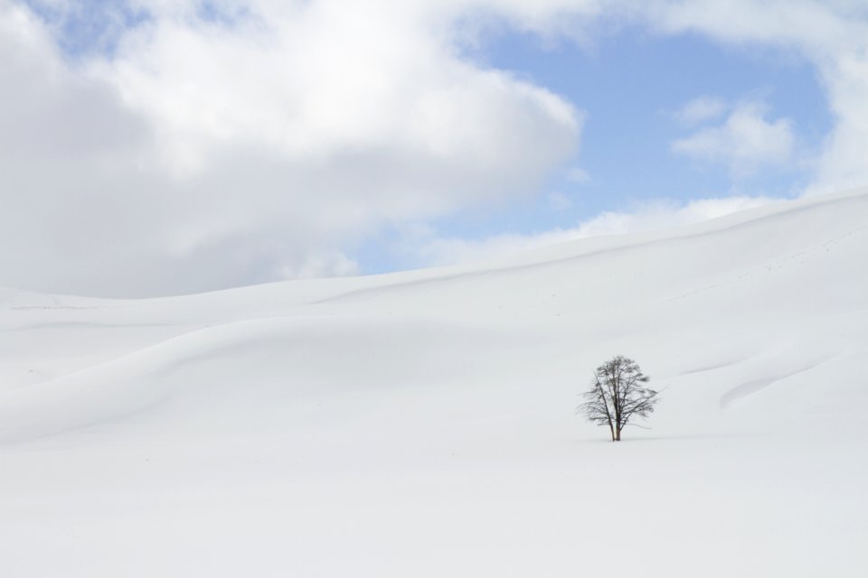 Snow Sky Winter Geological Phenomenon