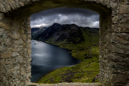 Highland Sky Rock Reflection photo