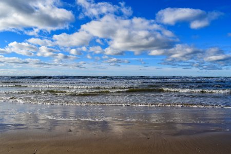 Sea Sky Cloud Shore photo