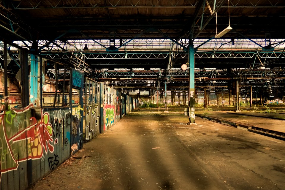 Urban Area Structure Train Station Track