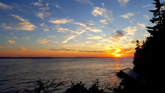 Sky Horizon Sunset Sea photo