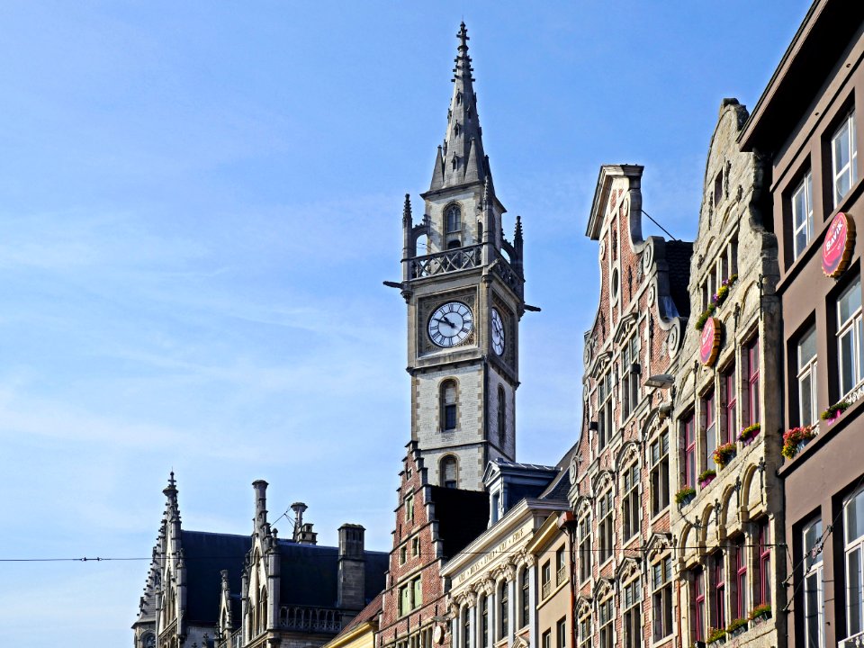 Landmark Spire Town Sky