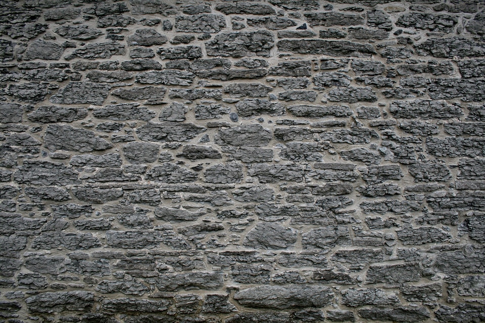 Stone work old building wall