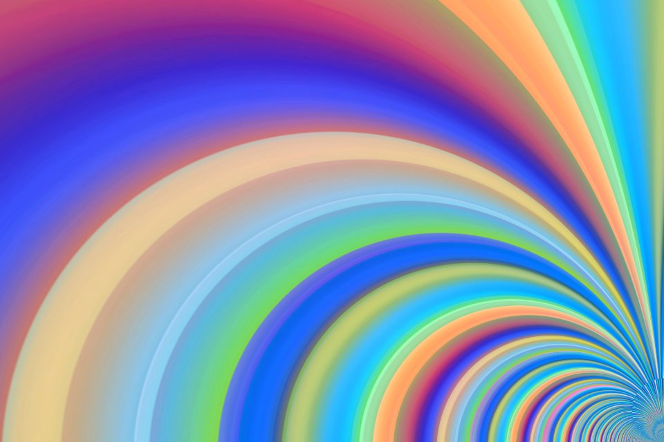 Rainbow Sky Line Computer Wallpaper
