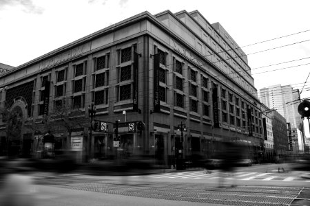 Grayscale Photography Of City Building photo