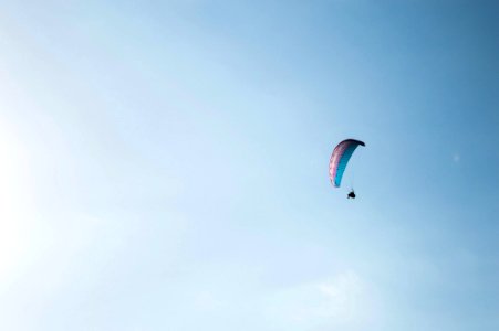 Photo Of A Person Paragliding