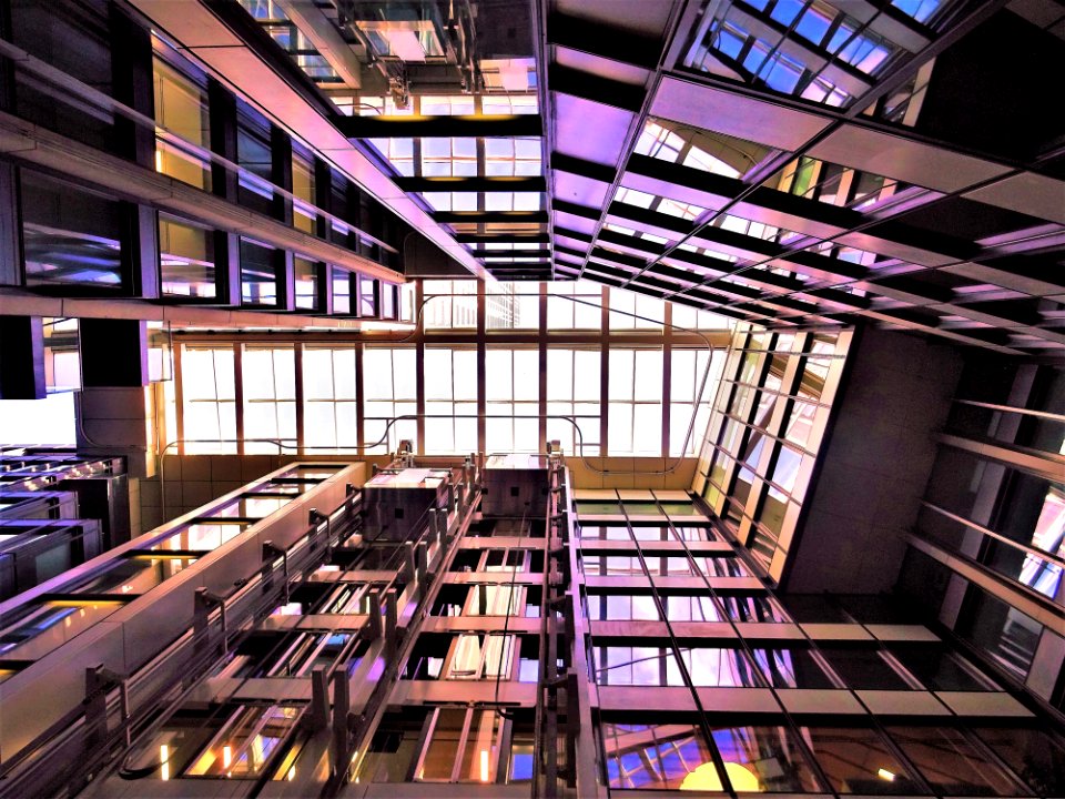 Low Angle Photograph Of High-rise Building Interior