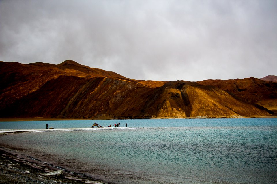 Body Of Water With Mountain Ahead