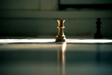 Brown Queen Chess Piece