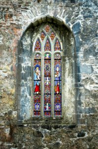 Stained Glass Window Medieval Architecture Arch photo