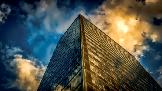 Sky Skyscraper Cloud Building