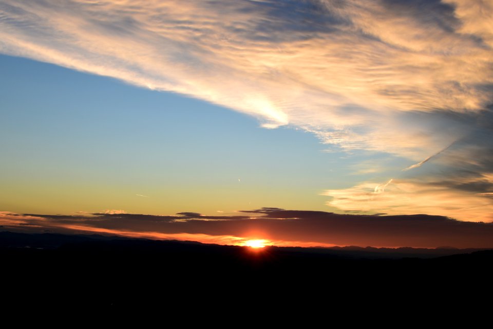 Sky Afterglow Horizon Sunrise