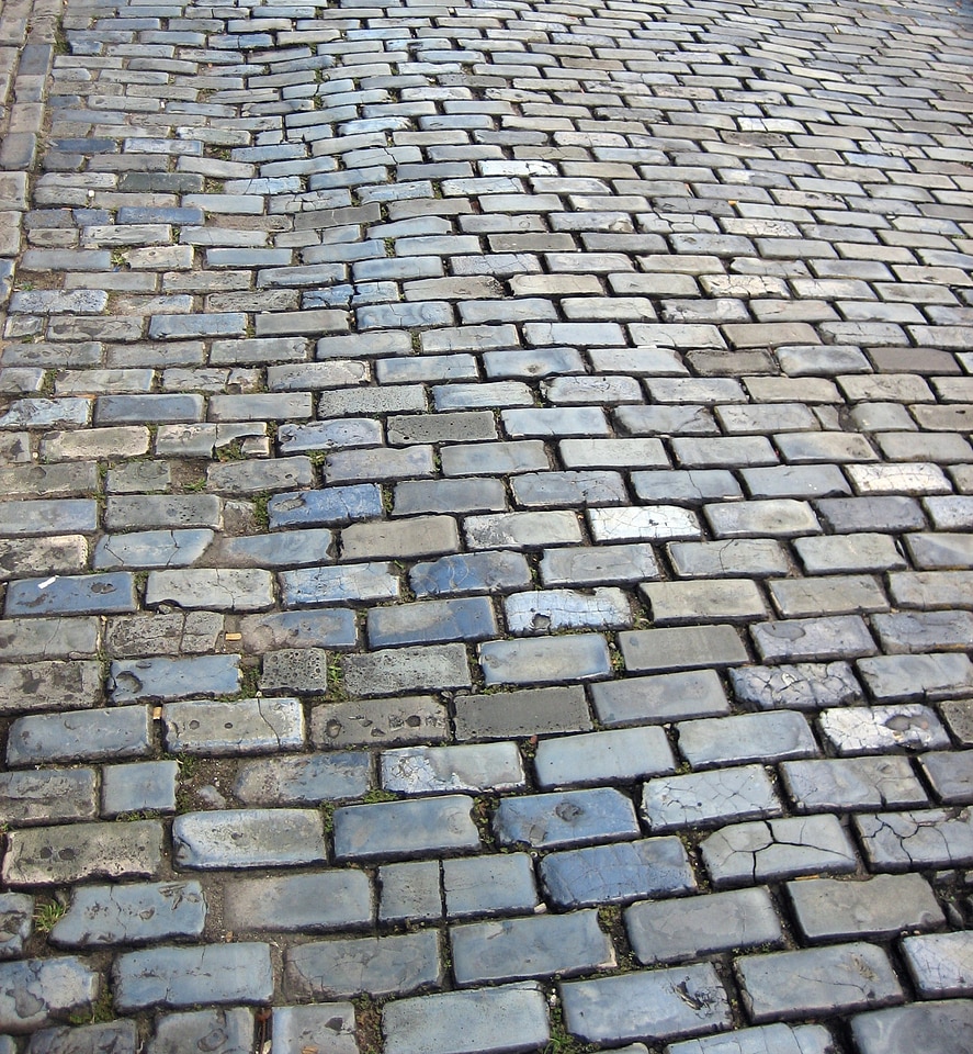 Bricks surface pavement photo