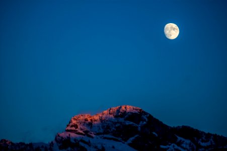 Sky Moon Atmosphere Daytime