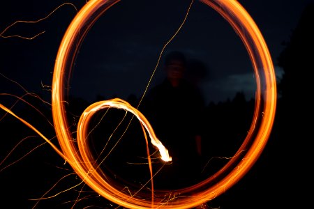 Poi Light Darkness Circle photo